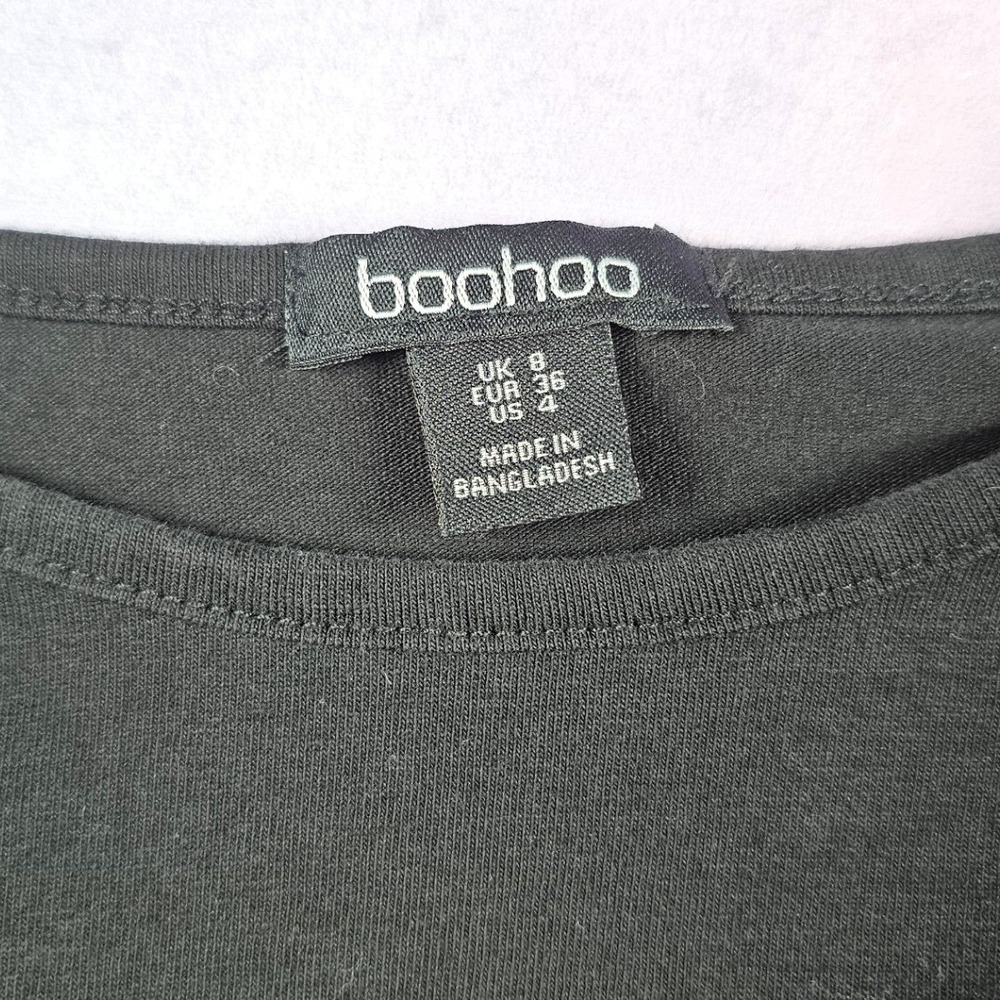Boohoo Bodysuit Set Women Black White Long Sleeve Crewneck Excellent Layering - Picture 5 of 8